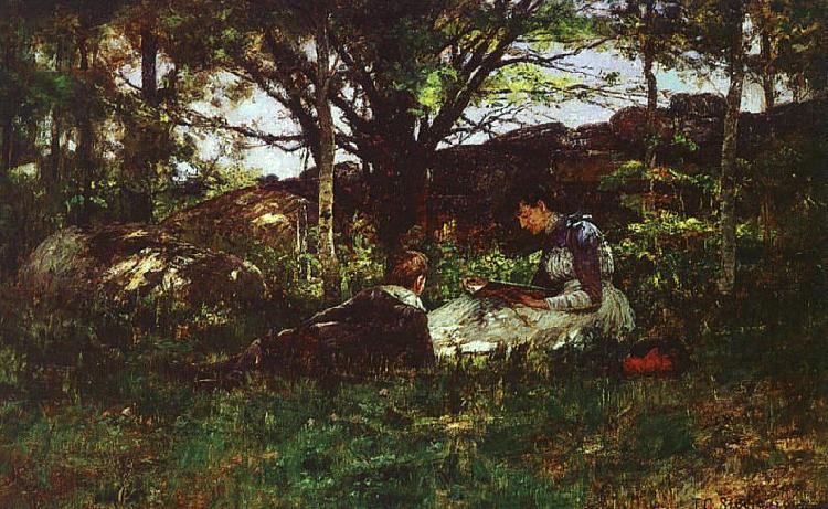 Theodore Clement Steele A June Idyll France oil painting art